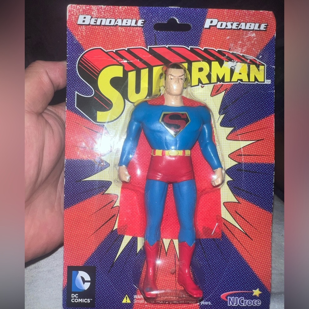Vintage Poseable Superman Toy